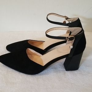BLACK BEAUTIFUL LADIES SHOE UPPER FAUX LEATHER